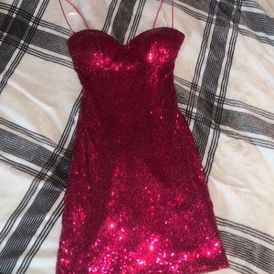 Pink sequin dress size: 3/4
